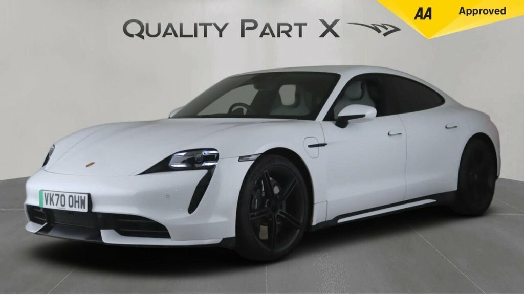 Porsche Taycan Turbo White #3