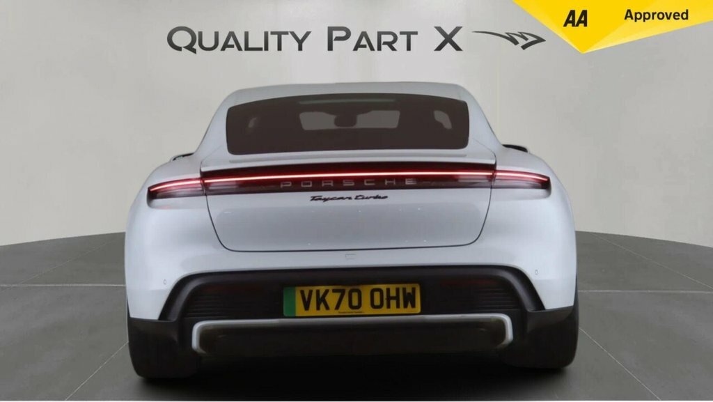 Porsche Taycan Turbo White #6