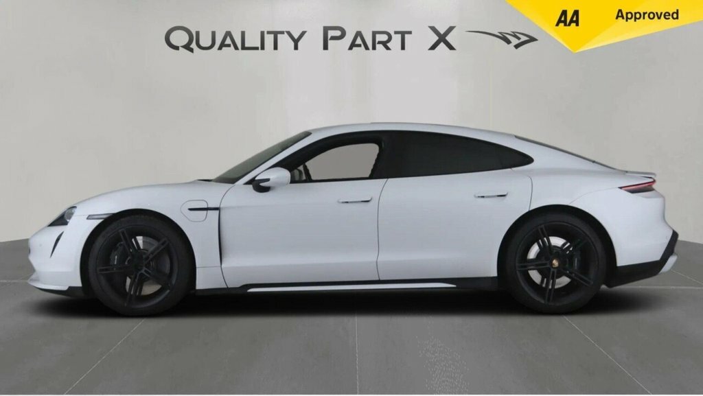 Porsche Taycan Turbo White #4