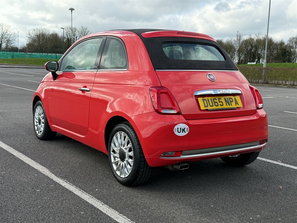 Fiat 500C 1.2 L 1.2 Lounge Convertible Eur Pink #5