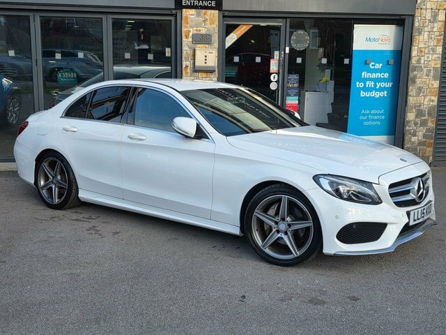 Mercedes-Benz C Class 2015 2.1 C220 Bluetec Amg Line Saloon G LL15KXD White #6