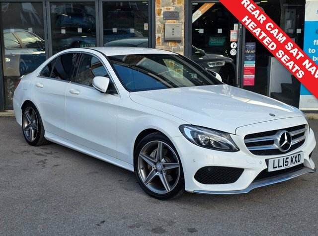 Mercedes-Benz C Class 2015 2.1 C220 Bluetec Amg Line Saloon G White