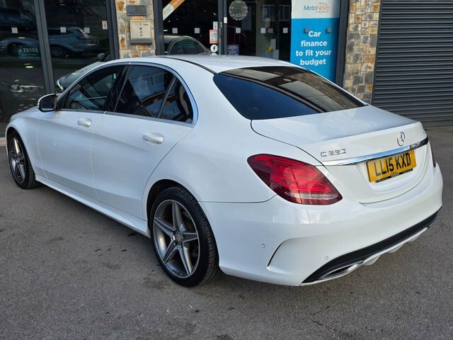 Mercedes-Benz C Class 2015 2.1 C220 Bluetec Amg Line Saloon G LL15KXD White #5