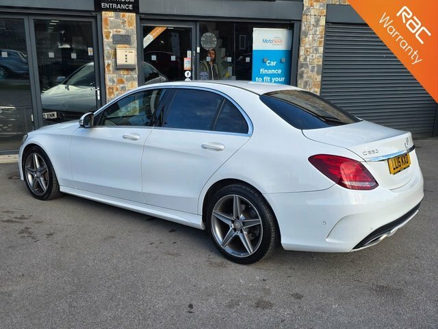 Mercedes-Benz C Class 2015 2.1 C220 Bluetec Amg Line Saloon G LL15KXD White #2
