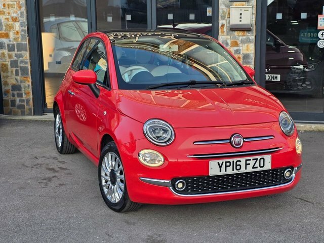 Fiat 500 2016 1.2 Lounge Hatchback Euro 6 YP16FZO Pink #4