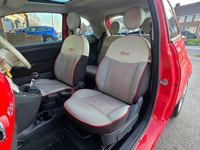 Fiat 500 2016 1.2 Lounge Hatchback Euro 6 YP16FZO Pink #3
