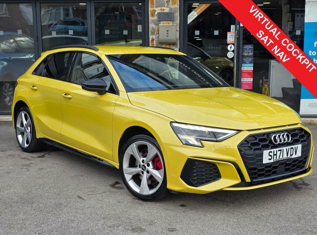 Audi A3 2022 1.4 Tfsie 45 S Line Competition Sportback SH71VDV Yellow