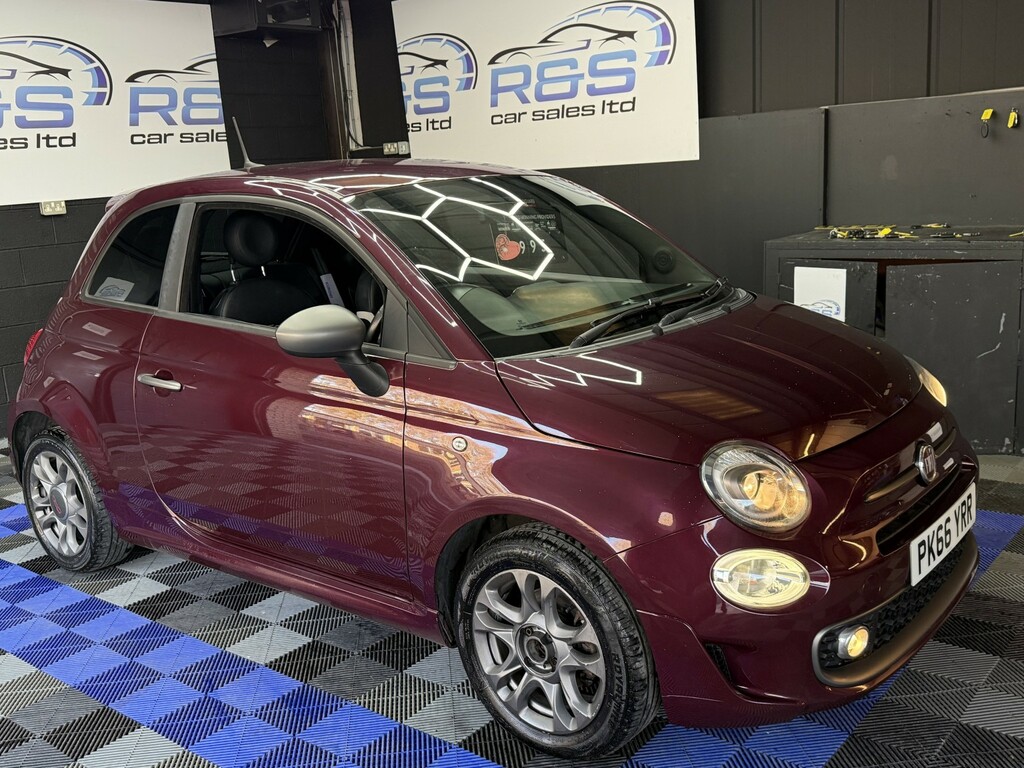 Fiat 500 1.2 500 My17 1.2 69Hp S 2016 PK66YRR Red #4