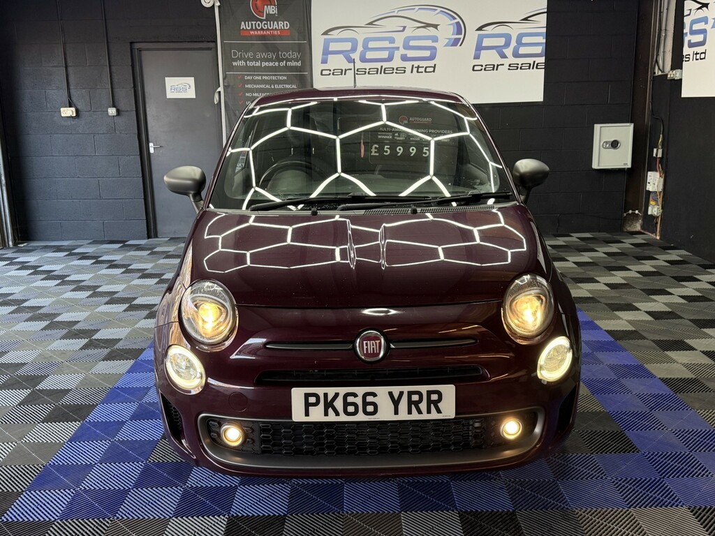 Fiat 500 1.2 500 My17 1.2 69Hp S 2016 PK66YRR Red #2