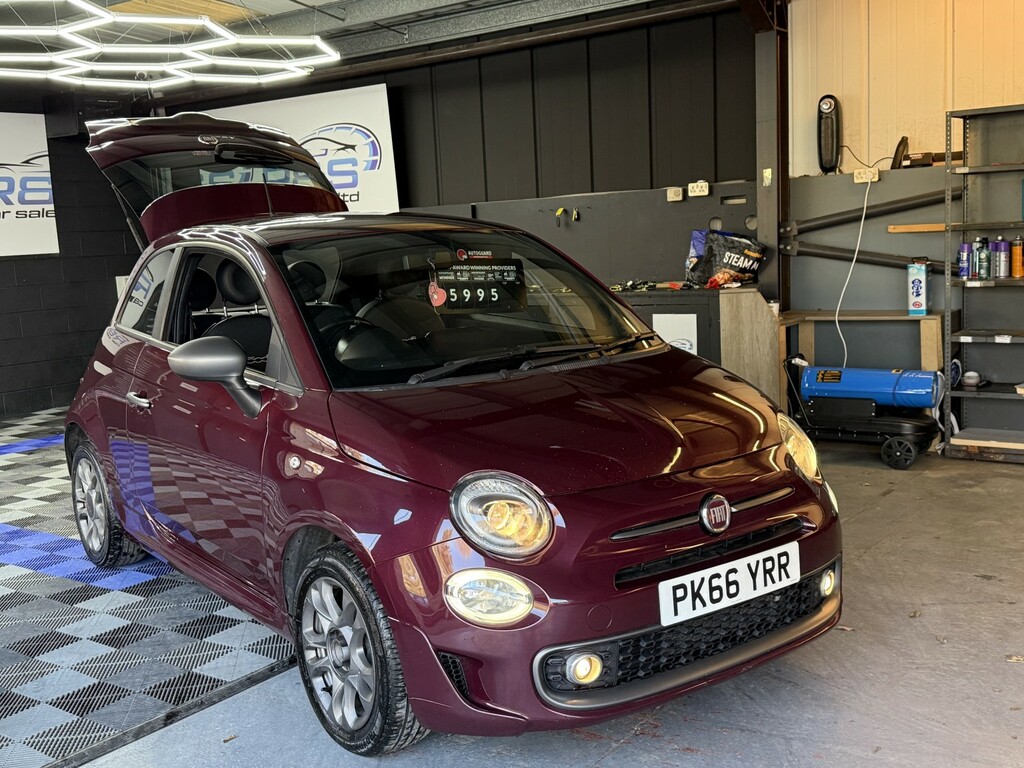 Fiat 500 1.2 500 My17 1.2 69Hp S 2016 PK66YRR Red #6