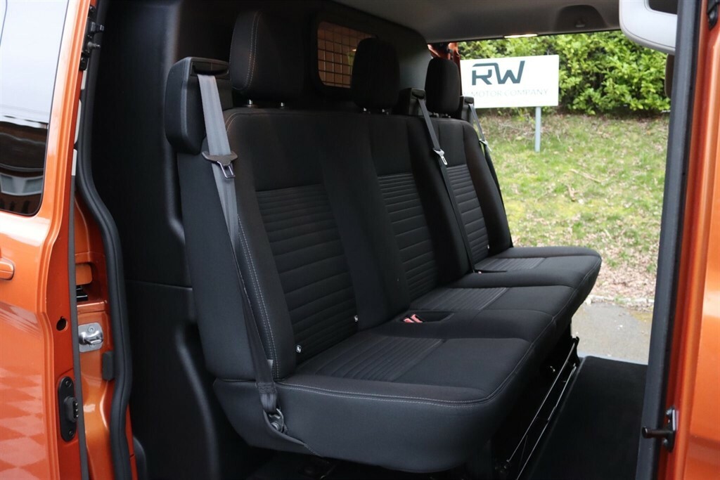 Ford Transit Custom 2.0 320 Ecoblue Limited Crew Van Double Cab Di HV21ZGP Orange #6