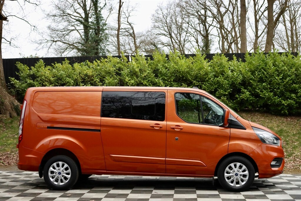 Ford Transit Custom 2.0 320 Ecoblue Limited Crew Van Double Cab Di HV21ZGP Orange #2