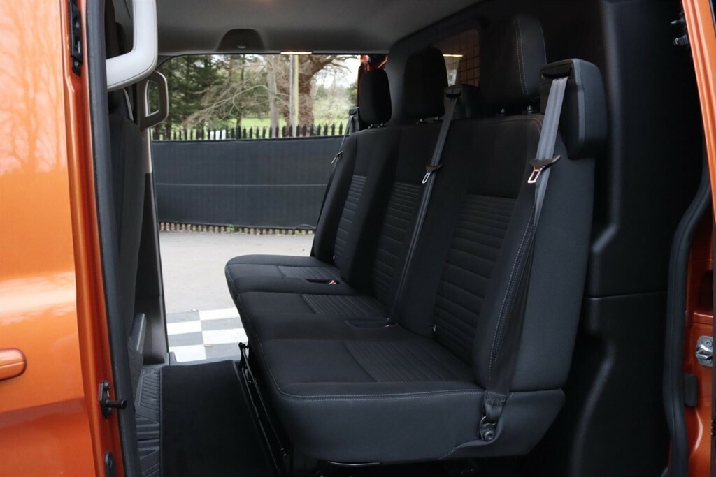 Ford Transit Custom 2.0 320 Ecoblue Limited Crew Van Double Cab Di HV21ZGP Orange #5