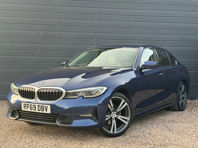 BMW 3 Series 2019 2.0 320D Sport Saloon Xdrive RF69DBV Blue #4