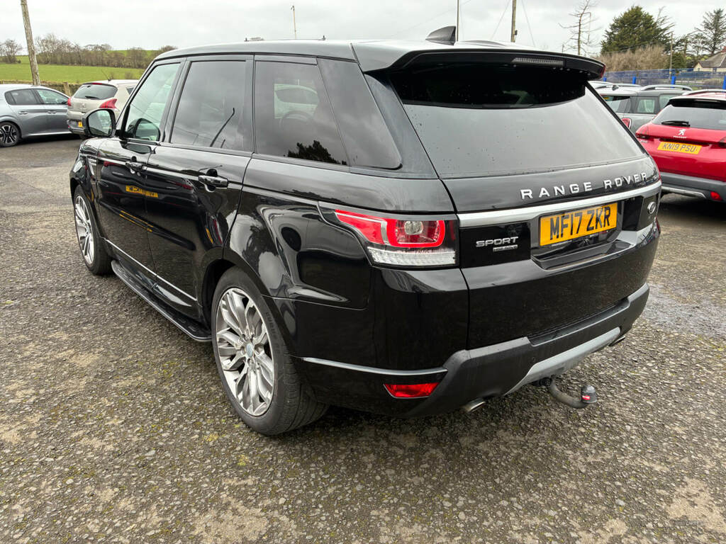 Land Rover Range Rover Sport 3.0 Sdv6 306 Hse MF17ZKR Black #5