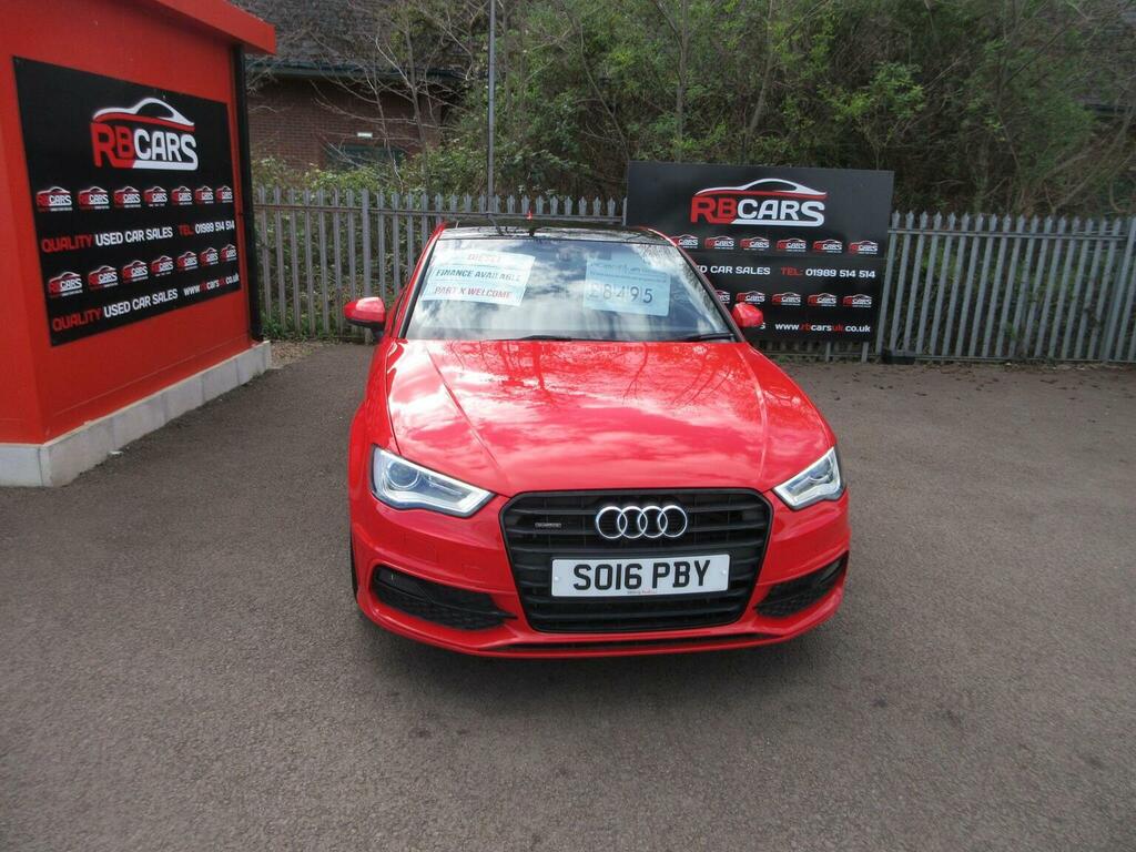 Audi A3 Hatchback 2.0 Tdi S Line Quattro Euro 6 Ss Red