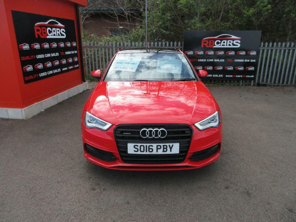 Audi A3 Hatchback 2.0 Tdi S Line Quattro Euro 6 Ss SO16PBY Red #2