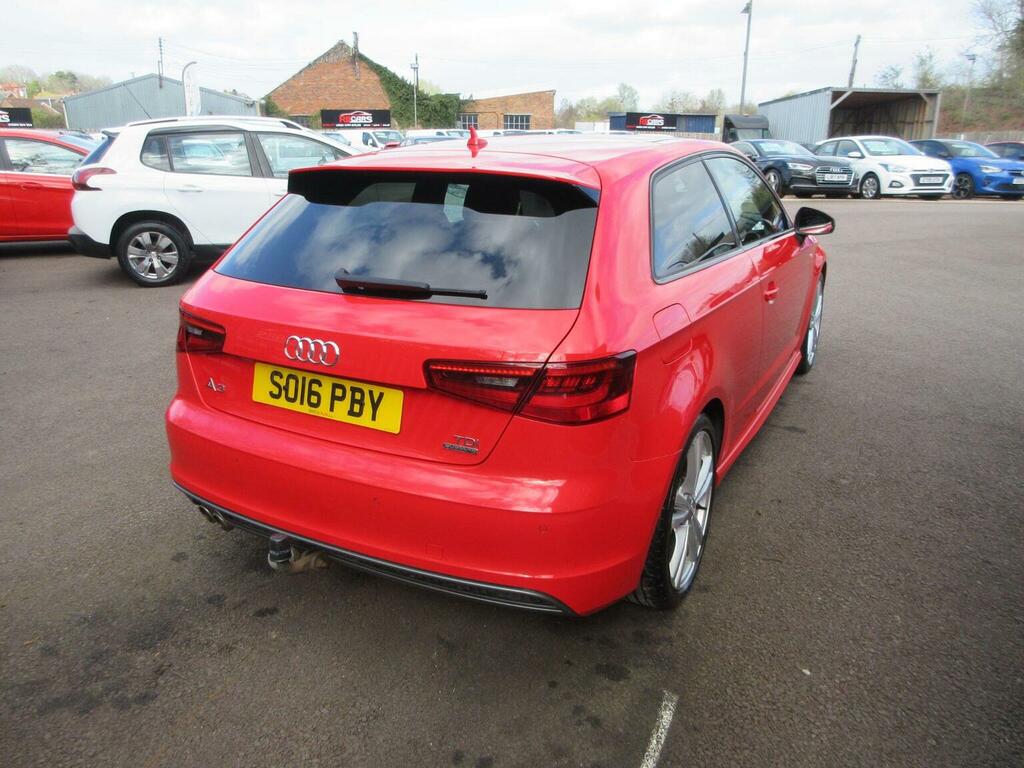 Audi A3 Hatchback 2.0 Tdi S Line Quattro Euro 6 Ss SO16PBY Red #6