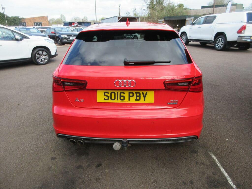 Audi A3 Hatchback 2.0 Tdi S Line Quattro Euro 6 Ss SO16PBY Red #5