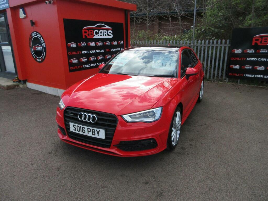 Audi A3 Hatchback 2.0 Tdi S Line Quattro Euro 6 Ss SO16PBY Red #3