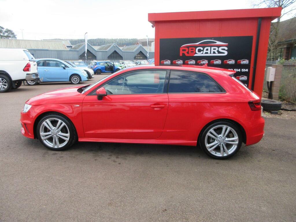 Audi A3 Hatchback 2.0 Tdi S Line Quattro Euro 6 Ss SO16PBY Red #4