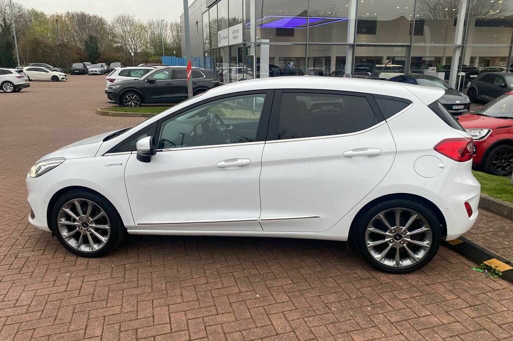 Ford Fiesta 1.0 Ecoboost Hybrid Mhev 125 Vignale Edition FB21ZWV White #4