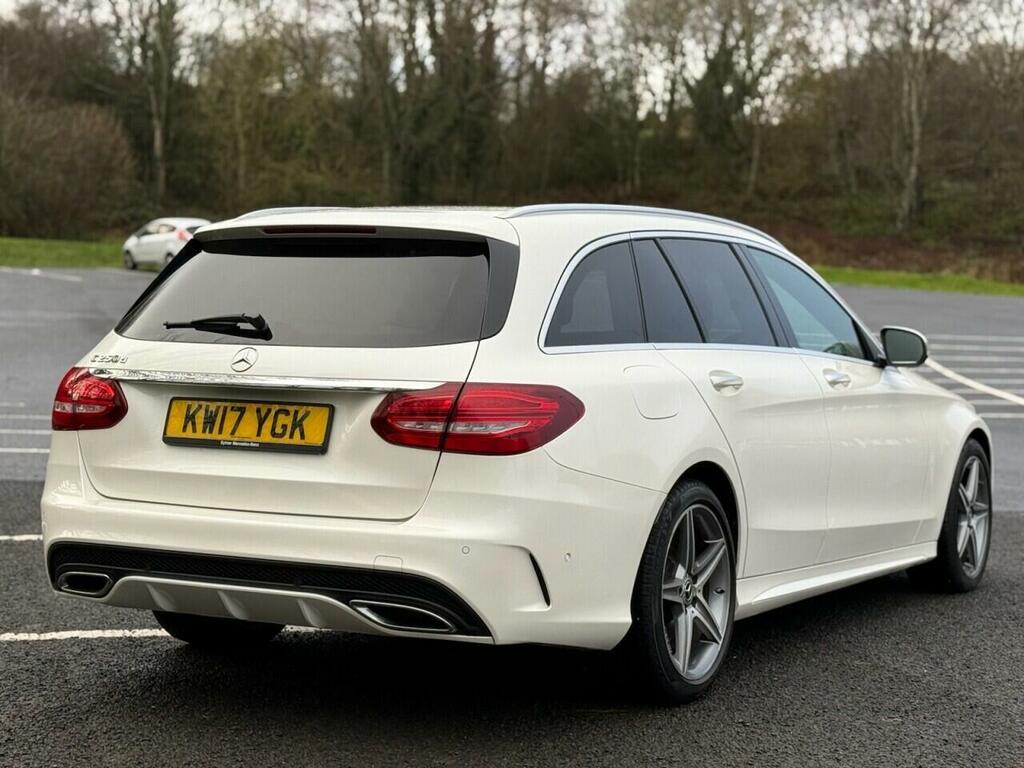 Mercedes-Benz C Class C Class 2.1 C250d Amg Line Premium Plus Estate 5 KW17YGK White #6