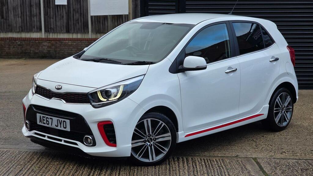 Kia Picanto Hatchback 1.0 Dpi Gt-line Hatchback Amt AE67JYO White #2