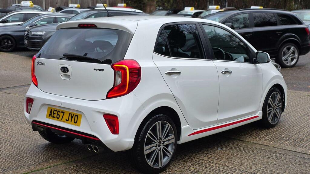 Kia Picanto Hatchback 1.0 Dpi Gt-line Hatchback Amt AE67JYO White #6