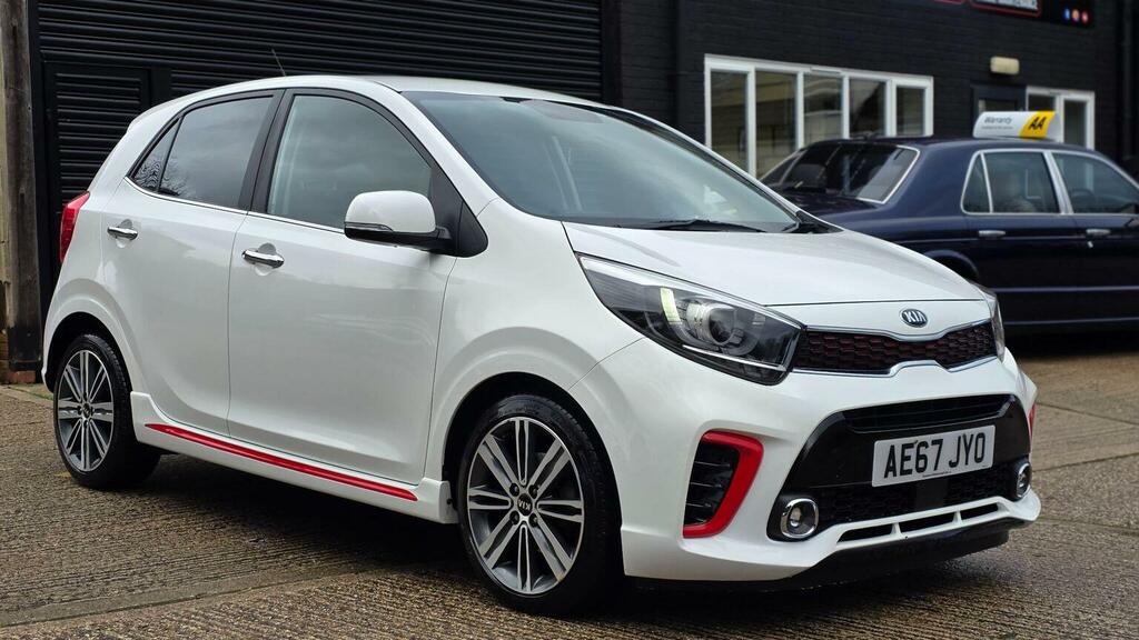 Kia Picanto Hatchback 1.0 Dpi Gt-line Hatchback Amt AE67JYO White #4