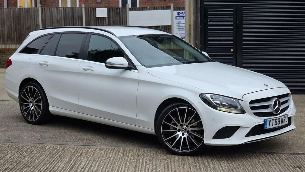 Mercedes-Benz C Class Estate 2.0 C220d Se G-tronic Euro 6 Ss 20 YT68KRU White #2