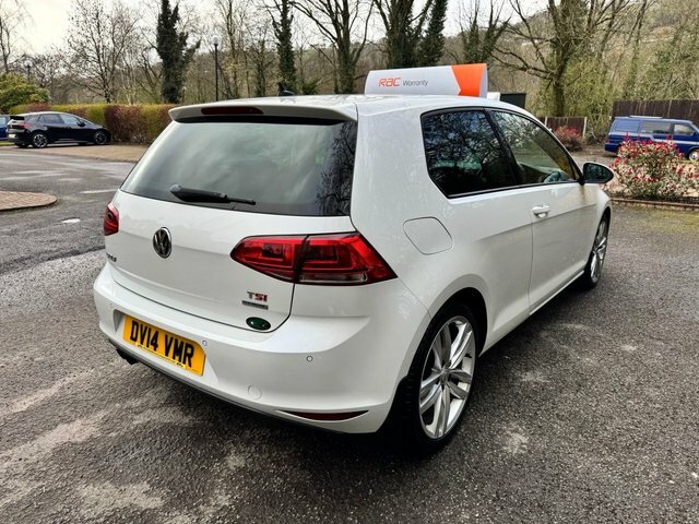 Volkswagen Golf Hatchback DV14VMR White #4