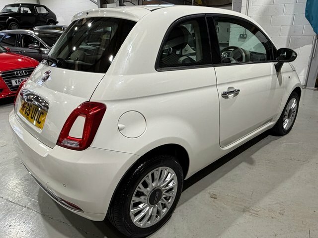 Fiat 500 2015 1.2 Lounge Hatchback Euro 6 MF65UOC White #3