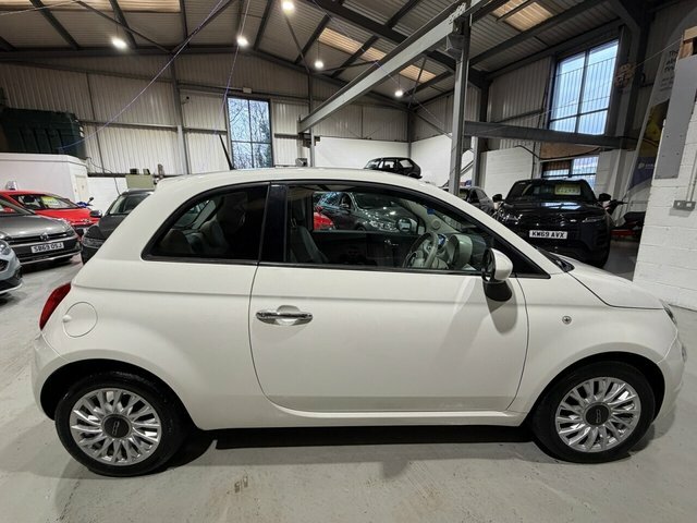 Fiat 500 2015 1.2 Lounge Hatchback Euro 6 MF65UOC White #2