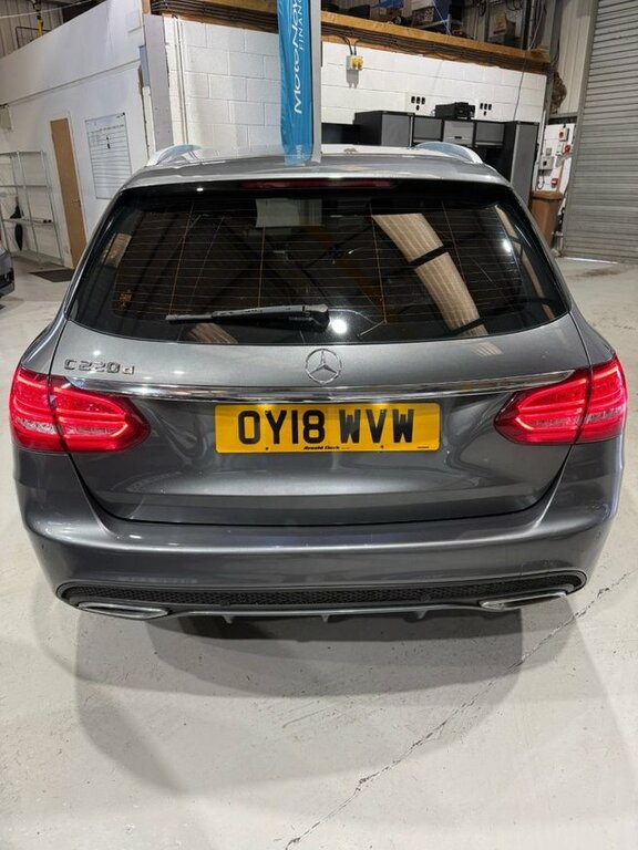 Mercedes-Benz C Class 2018 2.1 C220d Amg Line Estate G-tronic OY18WVW Grey #4