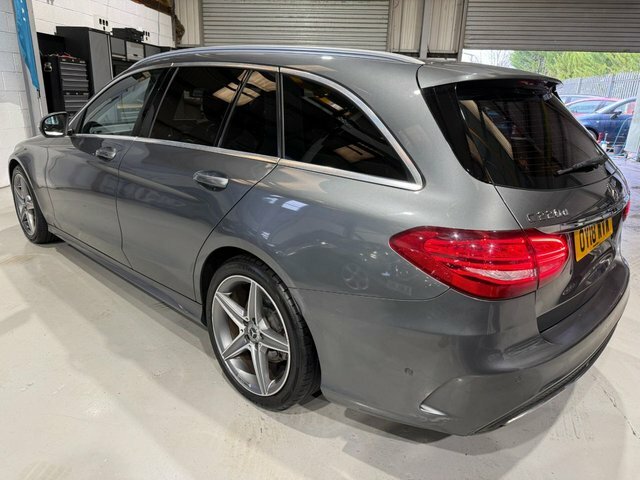 Mercedes-Benz C Class 2018 2.1 C220d Amg Line Estate G-tronic OY18WVW Grey #5
