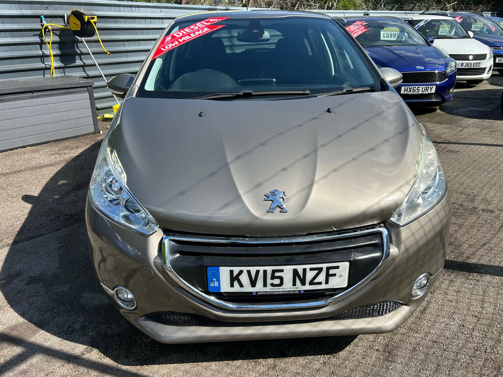 Peugeot 208 1.6 E-hdi Allure Low Mileage Cheap Road Tax Ha KV15NZF Brown #2