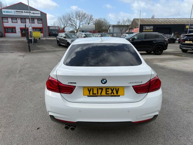 BMW 4 Series Gran Coupe 420D M Sport Hatchback YL17EXV White #6