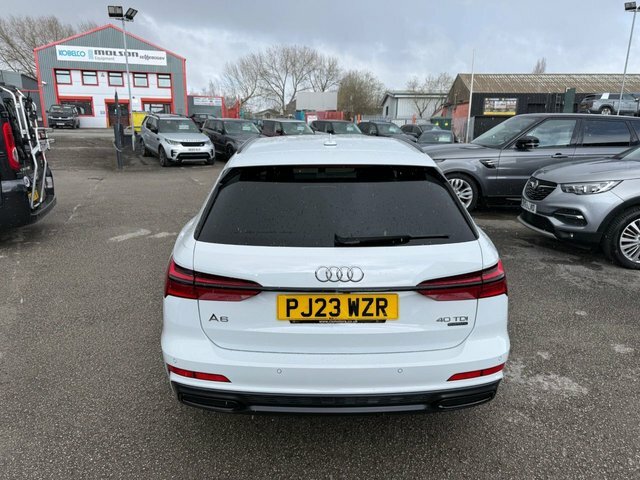 Audi A6 Avant Tdi 40 Black Edition PJ23WZR White #6