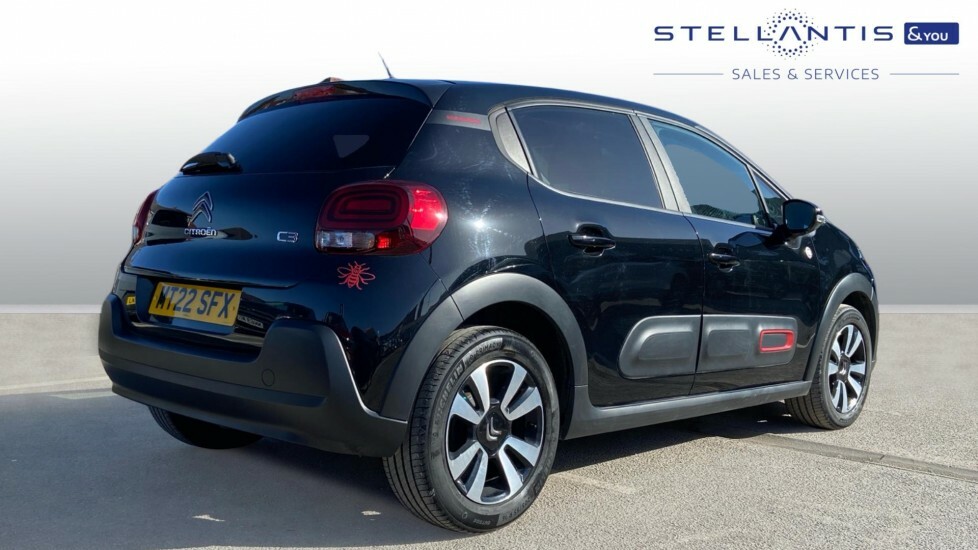 Citroen C3 1.2 Puretech C-series Hatchback MT22SFX Black #3