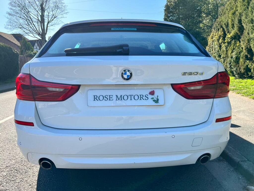 BMW 5 Series 2.0 520D Se Touring Euro 6 Ss FG68FBD White #5