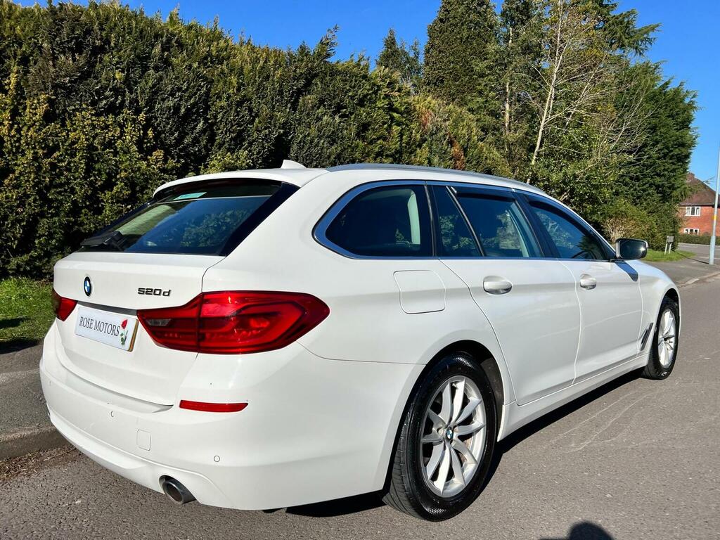 BMW 5 Series 2.0 520D Se Touring Euro 6 Ss FG68FBD White #6