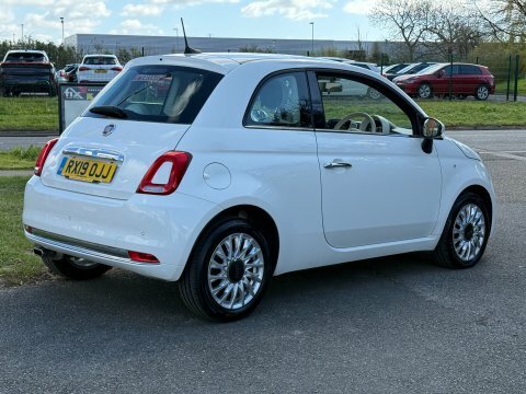 Fiat 500 Lounge RX19OJJ White #4