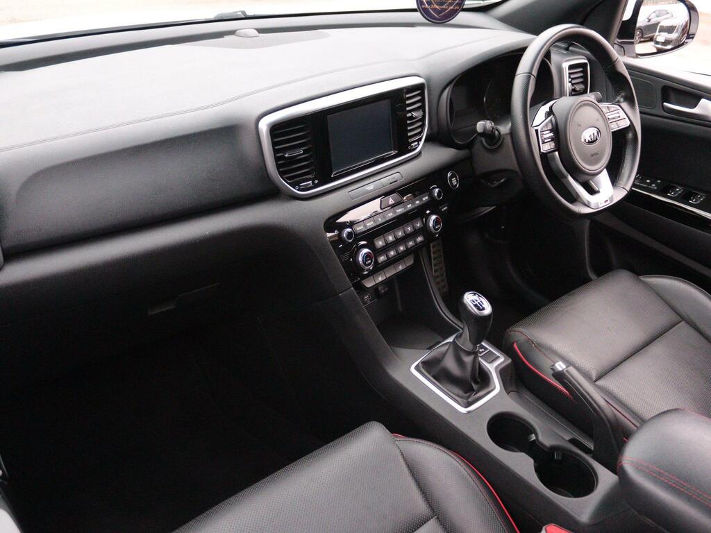Kia Sportage 1.6 T-gdi Gt-line Euro 6 Ss White #4