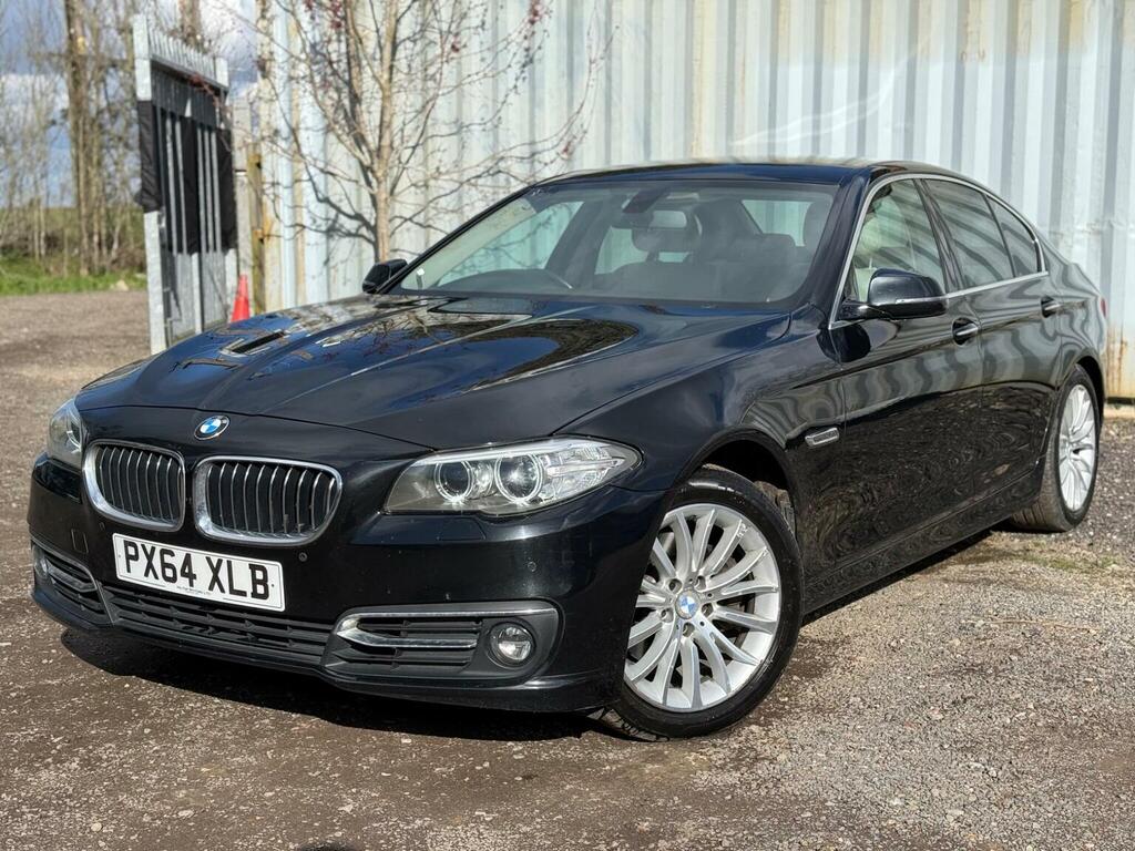 BMW 5 Series Saloon 2.0 520D Luxury Euro 6 Ss 2014 PX64XLB Black #2