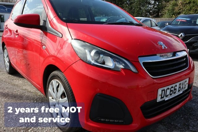 Peugeot 108 1.0 Active Hatchback Euro 6 68 Red