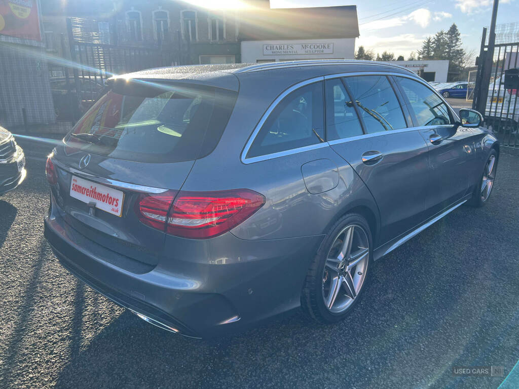 Mercedes-Benz C Class C220d Amg Line Premium 9G-tronic EX67VUO Grey #5