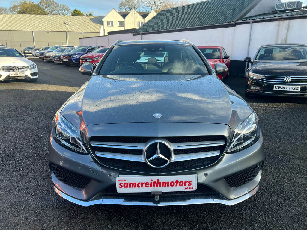 Mercedes-Benz C Class C220d Amg Line Premium 9G-tronic EX67VUO Grey #4
