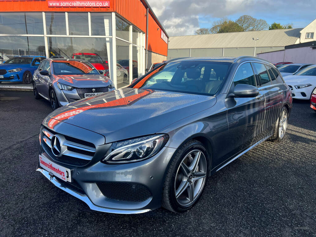 Mercedes-Benz C Class C220d Amg Line Premium 9G-tronic EX67VUO Grey #3