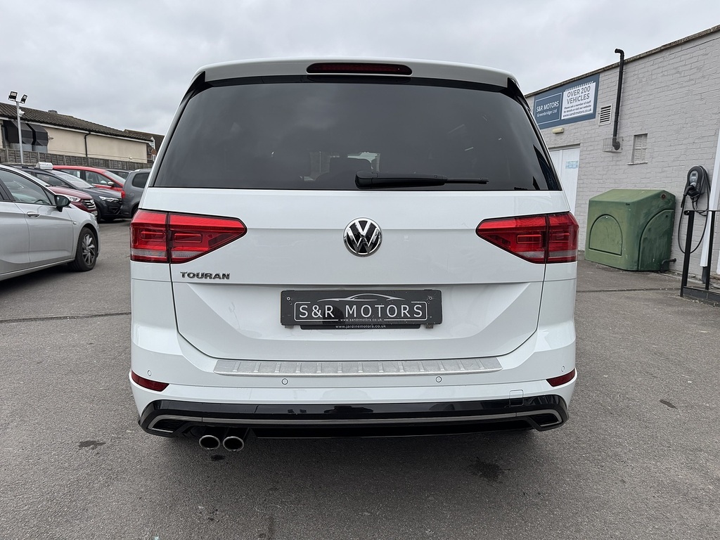Volkswagen Touran Tdi R-line White #5